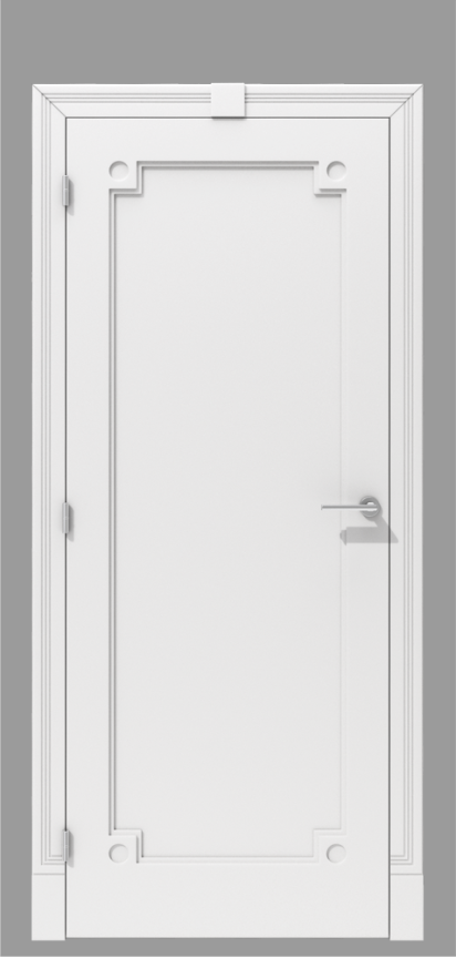 Klasyczne drzwi wewnętrzne z dekoracyjnym detalem  – model K09