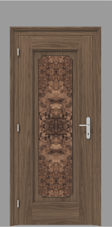 Klasyczne drzwi wewnętrzne z fornirem czeczotowym – model K13