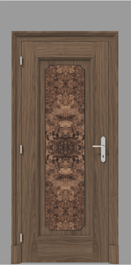 Klasyczne drzwi wewnętrzne z fornirem czeczotowym – model K13