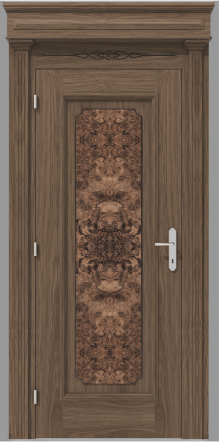 Klasyczne drzwi wewnętrzne z fornirem czeczotowym – model K13