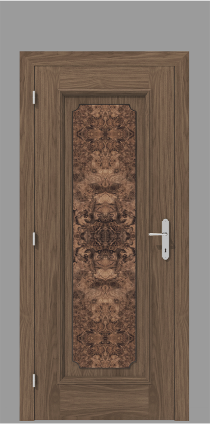 Klasyczne drzwi wewnętrzne z fornirem czeczotowym – model K13