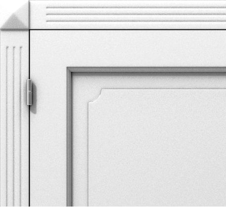 Klasyczne drzwi wewnętrzne z frezowaniami na ościeżnicy – model K03