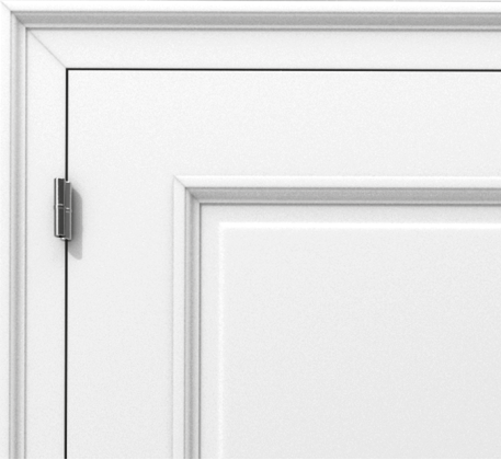 Klasyczne drzwi wewnętrzne z nakładaną ramką i profilowaną ościeżnicą – model K06
