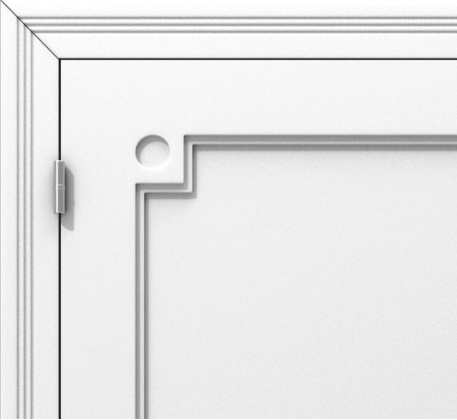 Klasyczne drzwi wewnętrzne z dekoracyjnym detalem  – model K09