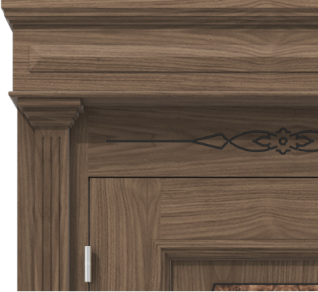 Klasyczne drzwi wewnętrzne z fornirem czeczotowym – model K13