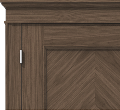 Klasyczne drzwi wewnętrzne fornirowane z rombowym układem forniru – model K17