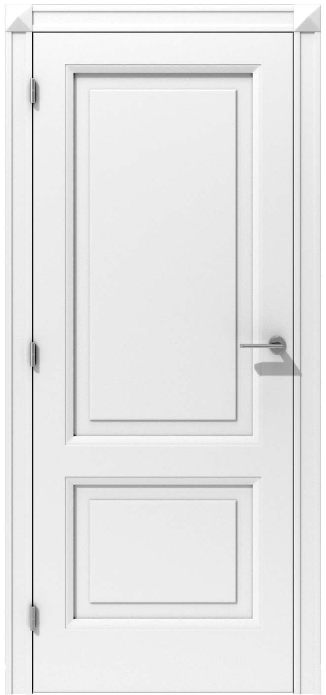 Klasyczne drzwi wewnętrzne z podziałem na dwie płyciny – model K05