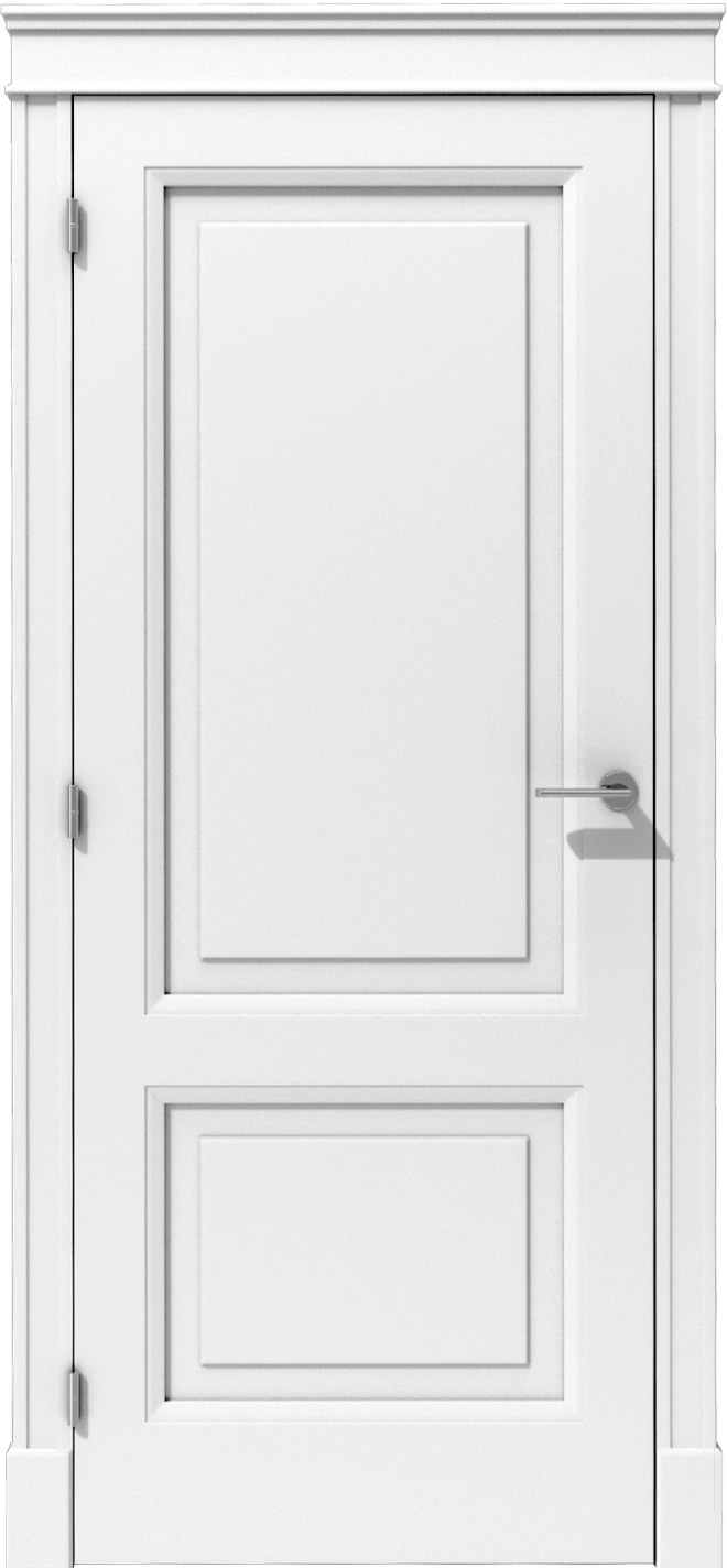 Klasyczne drzwi wewnętrzne z podziałem na dwie płyciny – model K05