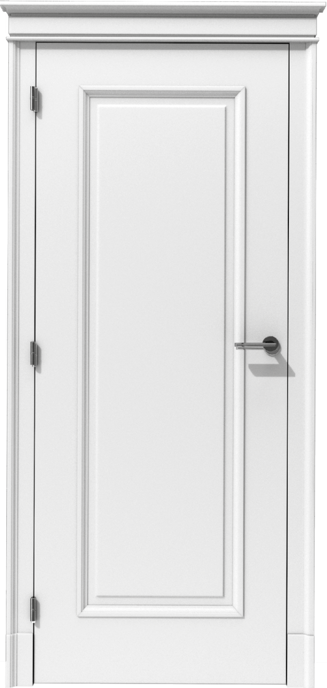 Klasyczne drzwi wewnętrzne z nakładaną ramką i profilowaną ościeżnicą – model K06