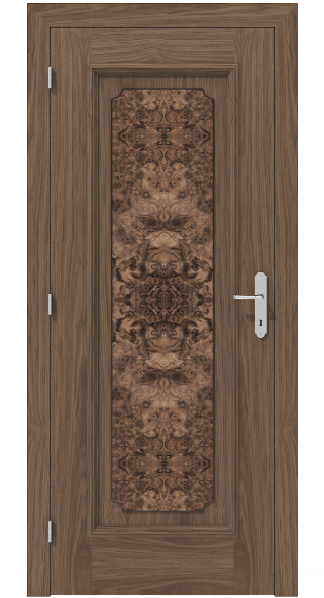 Klasyczne drzwi wewnętrzne z fornirem czeczotowym – model K13