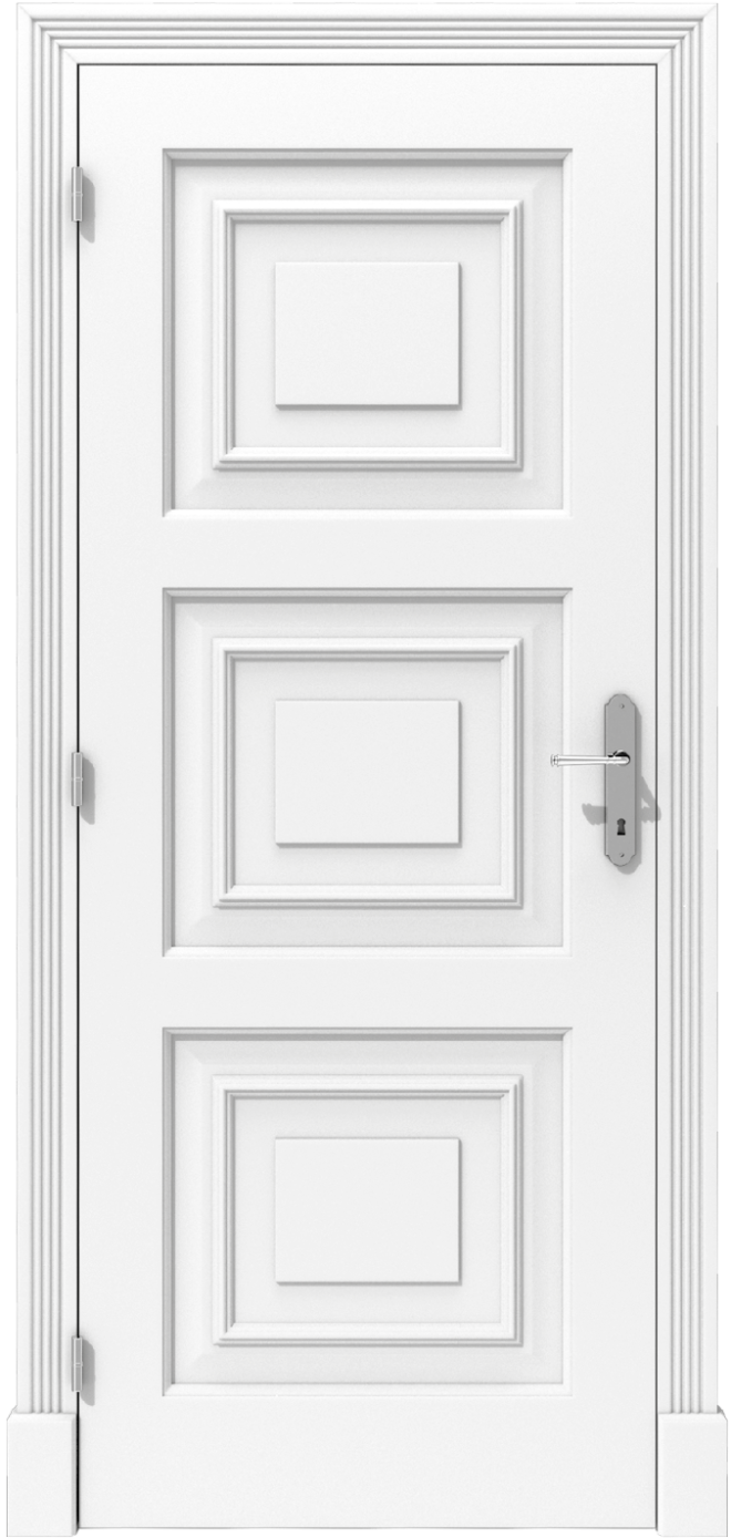 Klasyczne drzwi wewnętrzne z rozbudowaną płyciną – model K16