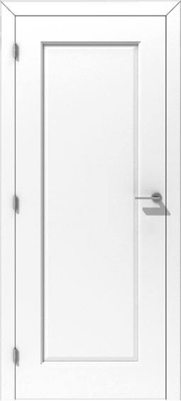 Klasyczne drzwi wewnętrzne z nakładaną ramką i profilowaną ościeżnicą – model K06