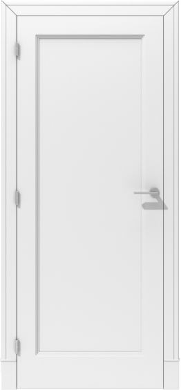 Klasyczne drzwi wewnętrzne z nakładaną ramką i profilowaną ościeżnicą – model K06