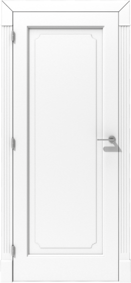 Klasyczne drzwi wewnętrzne z nakładaną ramką i profilowaną ościeżnicą – model K06