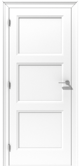 Klasyczne drzwi wewnętrzne z nakładaną ramką i profilowaną ościeżnicą – model K06